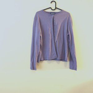 Vintage Land's End Snap-Up Cardigan | 100% Cotton
